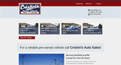 Desktop Screenshot of cristinis.com